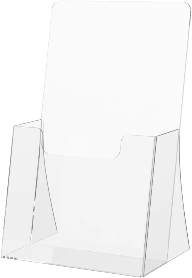 professional business card holder on office desk