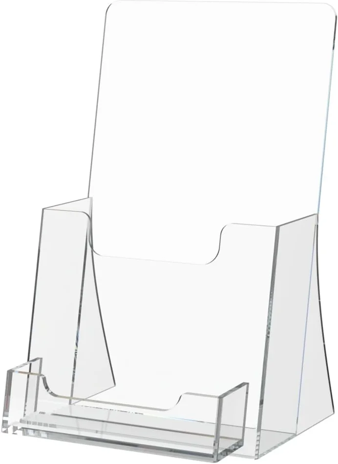 professional business card holder on office desk